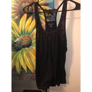 AE Black Razor Back Tank